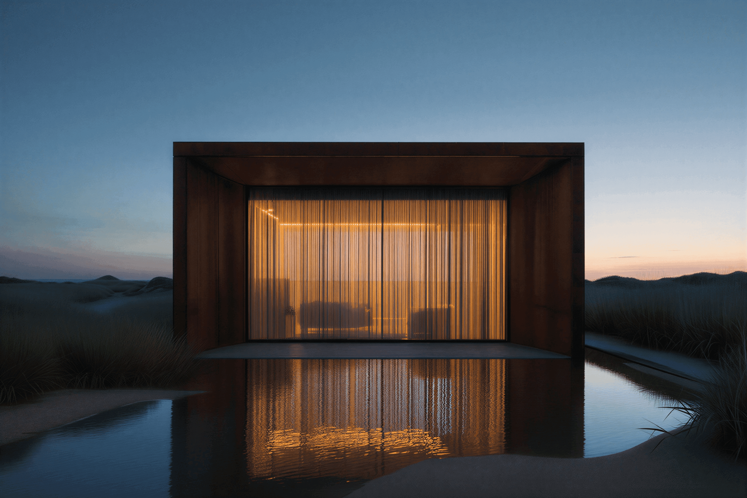 Architecture at dusk