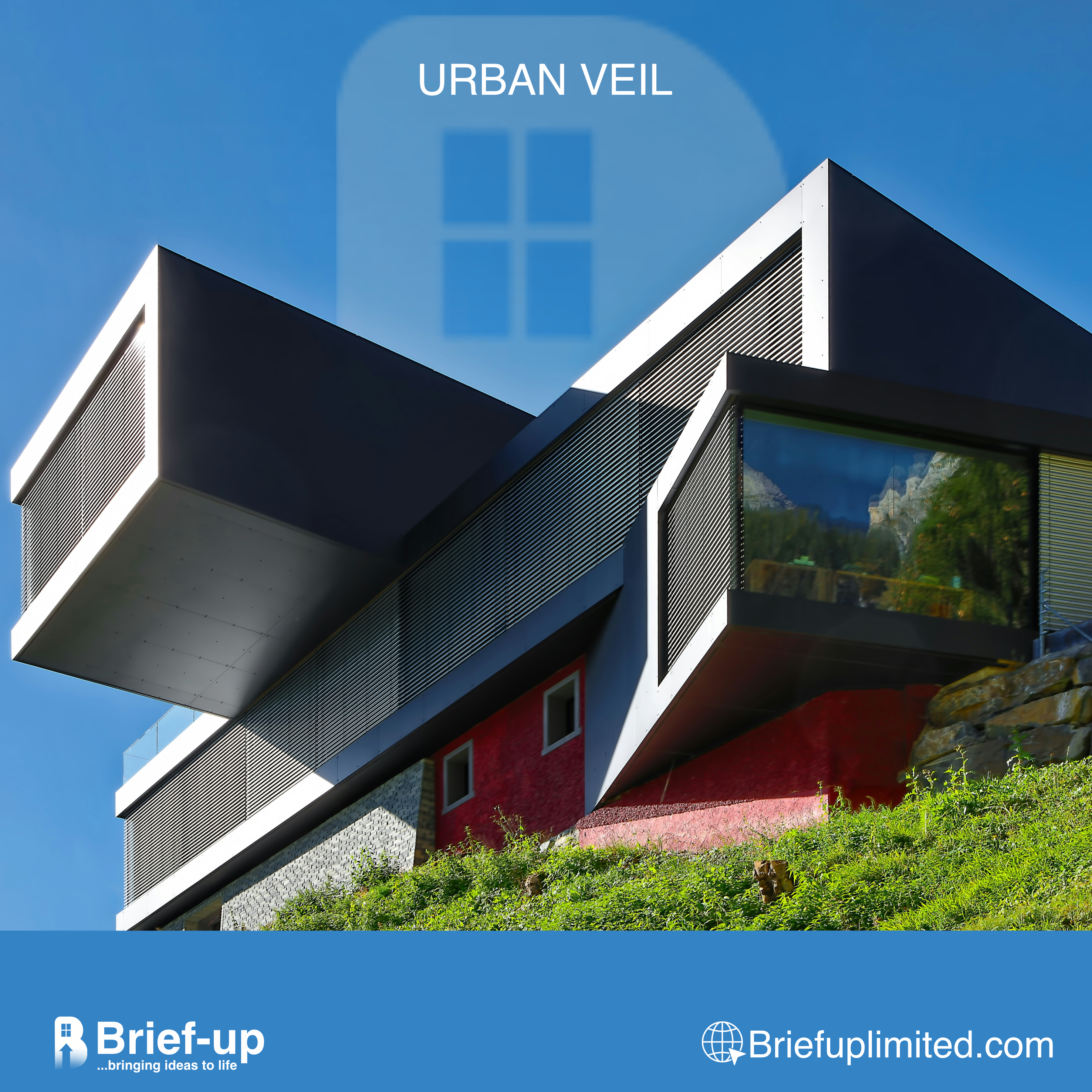 Brief-up modern villa exterior